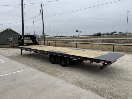New 2026 PJ 102"x28' Gooseneck Deckover Hydraulic Tilt Trailer – T8