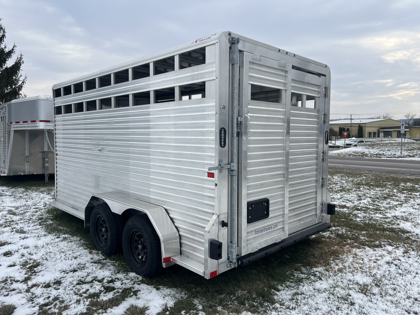New 2026 Frontier Trailers 7x16 7K Livestock Bumper Pull Series Stock / Stock Combo Trailer