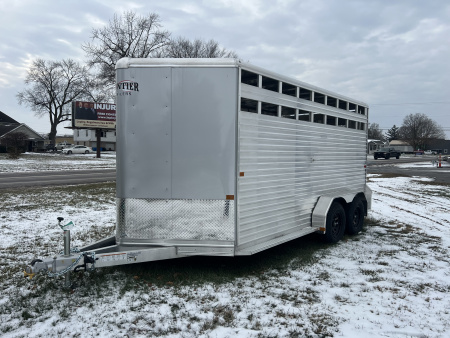 New 2026 Frontier Trailers 7x16 7K Livestock Bumper Pull Series Stock / Stock Combo Trailer