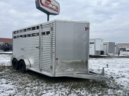 New 2026 Frontier Trailers 7x16 7K Livestock Bumper Pull Series Stock / Stock Combo Trailer