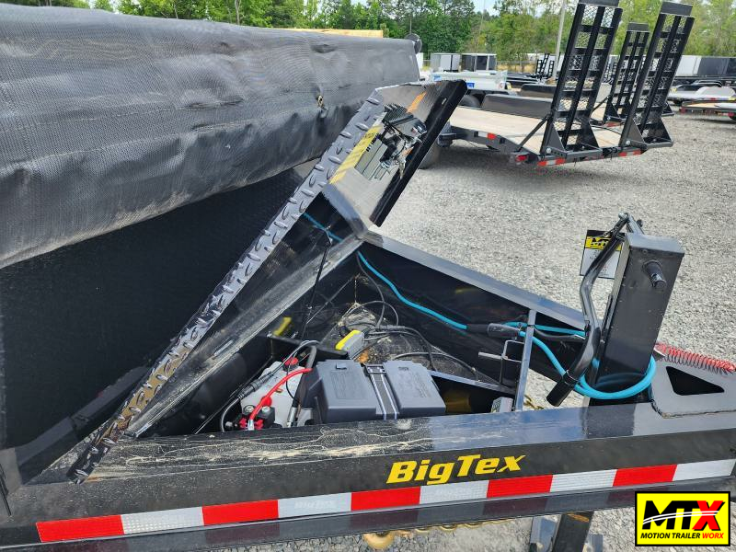 New 2026 Big Tex Trailers 7x14 14XD Heavy Duty Ultra Low Pro 15K Dump w/ Slide-In Ramps X-Series Dump Trailer