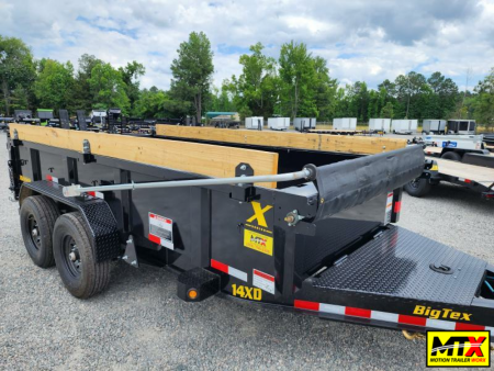 New 2026 Big Tex Trailers 7x14 14XD Heavy Duty Ultra Low Pro 15K Dump w/ Slide-In Ramps X-Series Dump Trailer