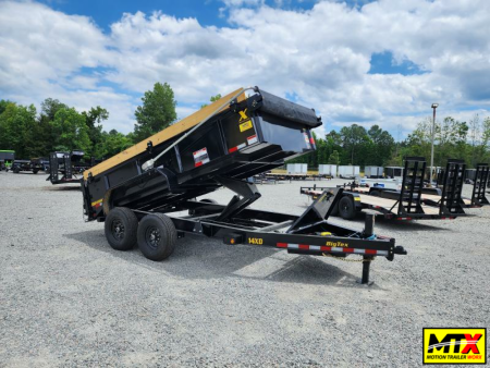 New 2026 Big Tex Trailers 7x14 14XD Heavy Duty Ultra Low Pro 15K Dump w/ Slide-In Ramps X-Series Dump Trailer
