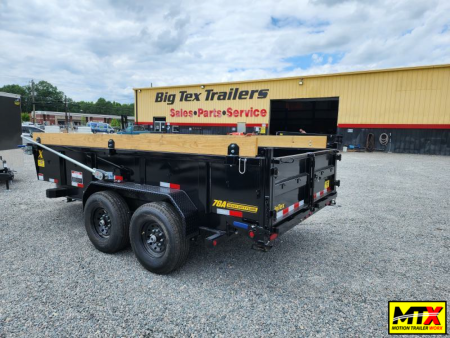 New 2026 Big Tex Trailers 7x14 14XD Heavy Duty Ultra Low Pro 15K Dump w/ Slide-In Ramps X-Series Dump Trailer