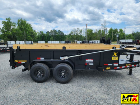 New 2026 Big Tex Trailers 7x14 14XD Heavy Duty Ultra Low Pro 15K Dump w/ Slide-In Ramps X-Series Dump Trailer