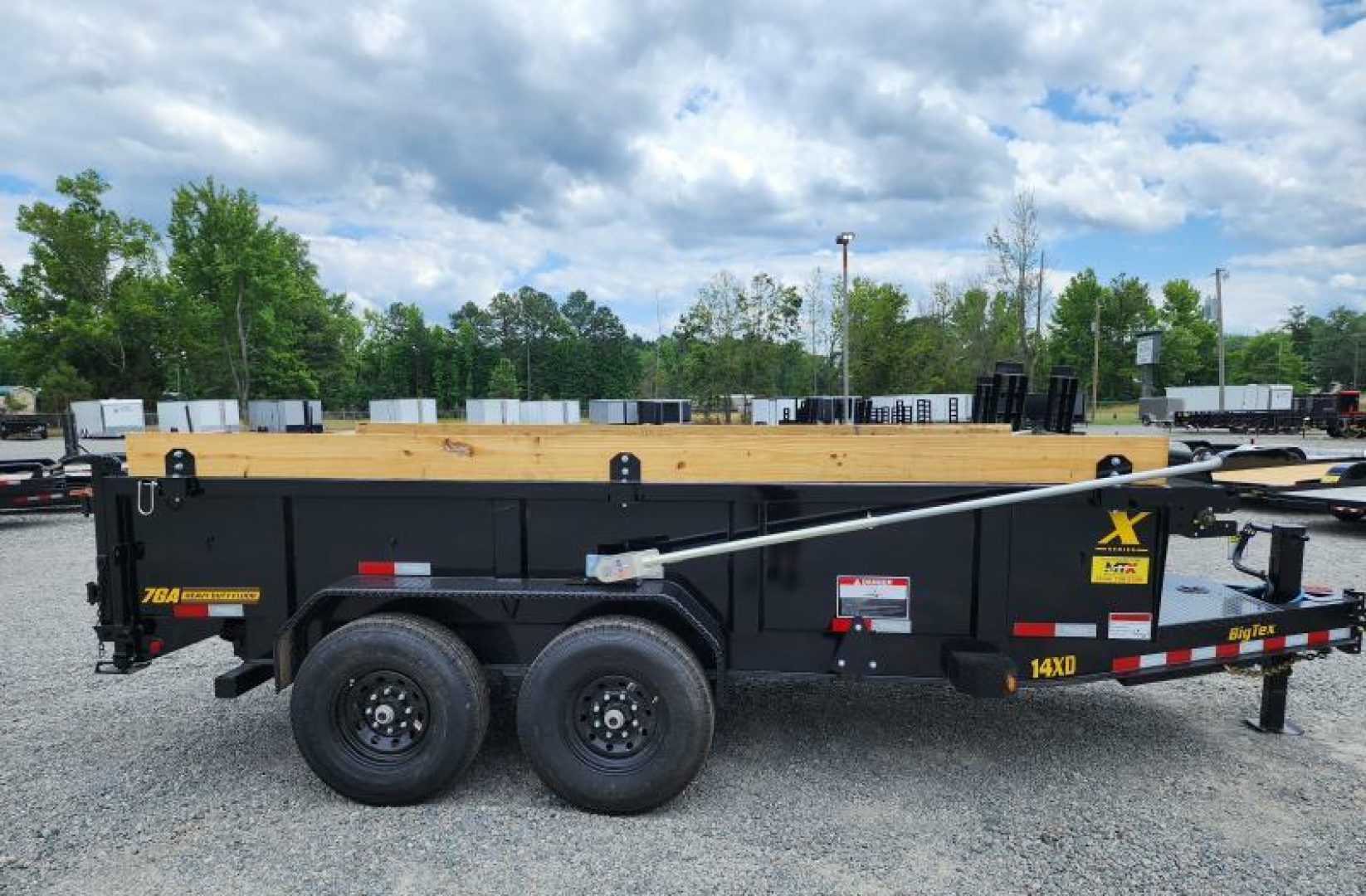 New 2026 Big Tex Trailers 7x16 14LP Heavy Duty Ultra Low Pro 15K Dump w/ Slide-In Ramps X-Series Dump Trailer