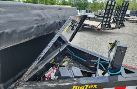 New 2026 Big Tex Trailers 7x16 14LP Heavy Duty Ultra Low Pro 15K Dump w/ Slide-In Ramps X-Series Dump Trailer