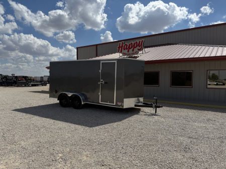 New 2026 Compass 7'x16' Enclosed Cargo Trailer - Indigo DLX
