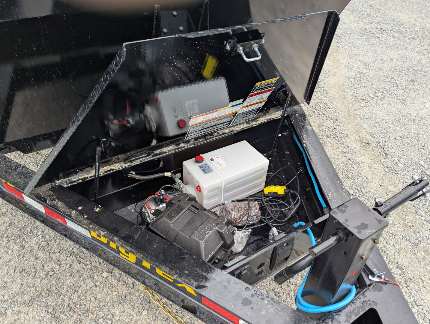 New 2026 7x14 TD Heavy Duty 15.4K Telescopic Dump w/ Slide-In Ramps & 4' Sides