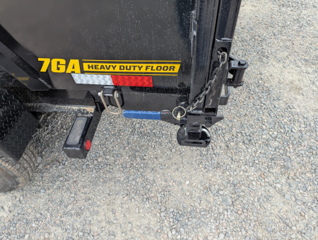 New 2026 7x14 TD Heavy Duty 15.4K Telescopic Dump w/ Slide-In Ramps & 4' Sides