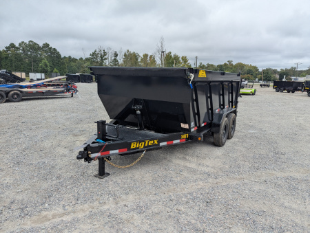 New 2026 7x14 TD Heavy Duty 15.4K Telescopic Dump w/ Slide-In Ramps & 4' Sides