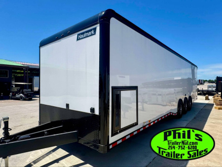 New Haulmark NEW 85X34 EDGE CAR ENCLOSED RACE TRAILER ELECTRIC AWNING HAULER TRAILER CARGO TRAILERS Car / Racing Trailer