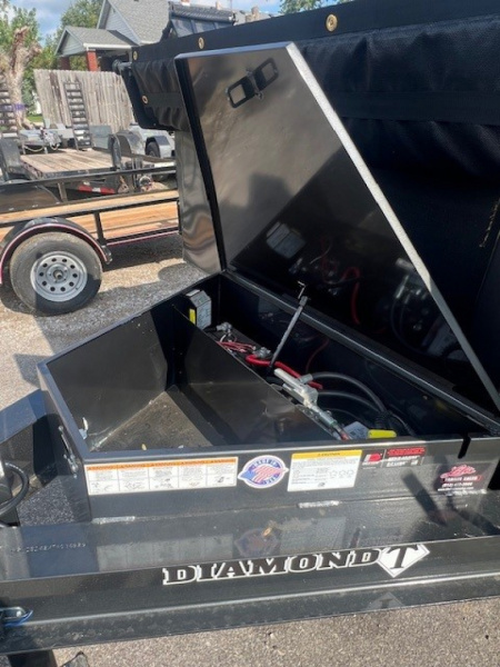 New 2026 Diamond T 83x14 16K Scissor Lift Dump Trailer