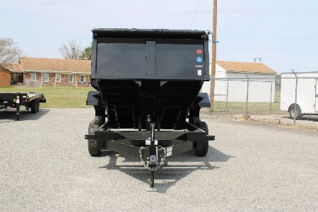 New 2026 Hawke Trailers 6X12 10K Dump w/ Spreader Gate Ramps and Tarp Dump Trailer