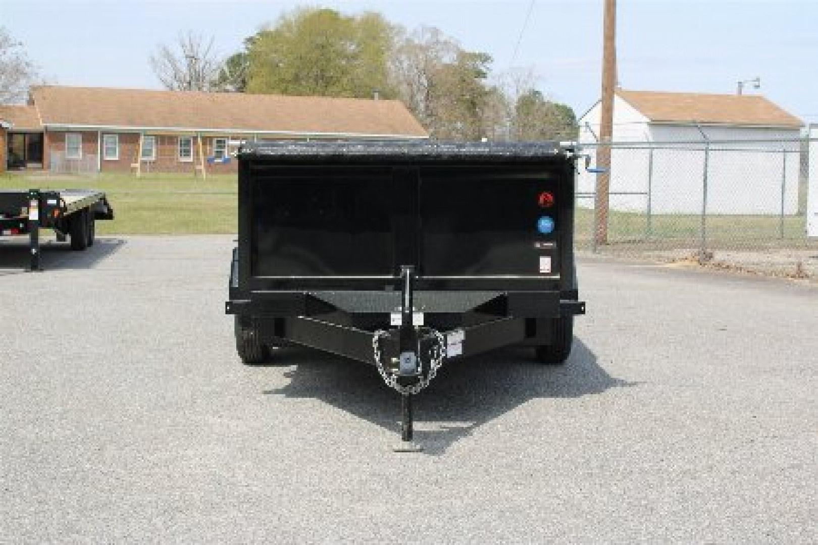 New 2026 Hawke Trailers 6X12 10K Dump w/ Spreader Gate Ramps and Tarp Dump Trailer