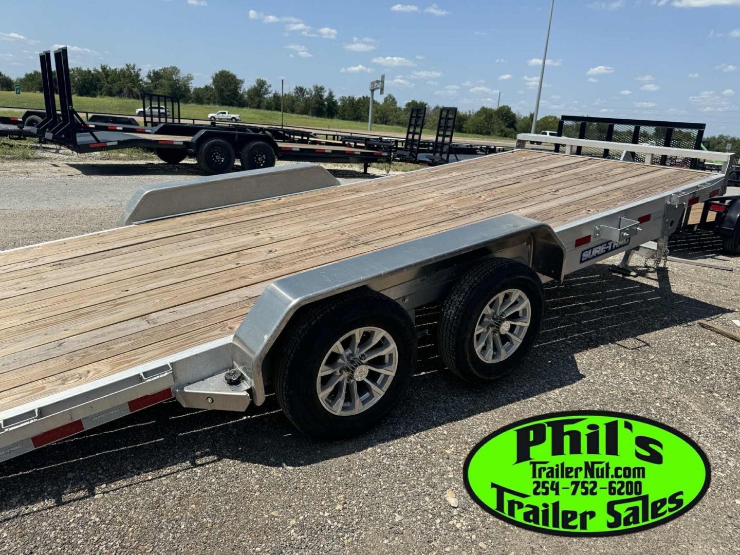 New 2025 Sure-Trac 20' ALUMINUM EQUIPMENT HAULER POWER TILT CAR HAULER Tilt Trailer