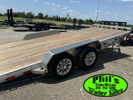 New 2025 Sure-Trac 20' ALUMINUM EQUIPMENT HAULER POWER TILT CAR HAULER Tilt Trailer
