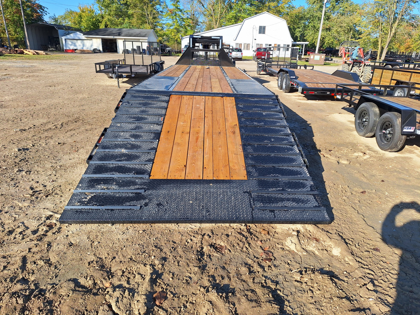 New 2026 Load Trail 102x32 Gooseneck Trailer W/ Hyd Dove Tail