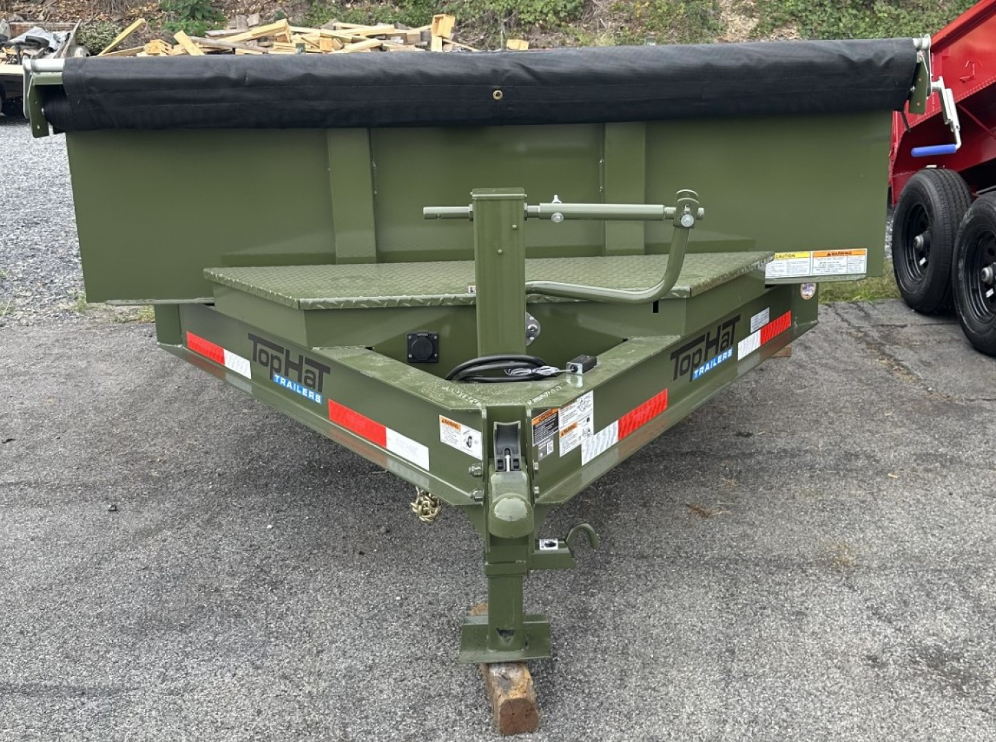 New 2026 Top Hat 7X14 Dump Trailer