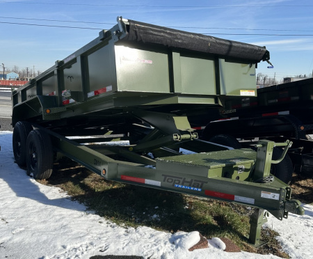 New 2026 Top Hat 7X14 Dump Trailer