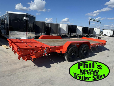 New IRON BULL NEW 20' EQUIPMENT TRAILER OPEN TRAILER UTILITY TRAILERS MEGA RAMP Equipment Trailer