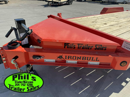 New IRON BULL NEW 20' EQUIPMENT TRAILER OPEN TRAILER UTILITY TRAILERS MEGA RAMP Equipment Trailer