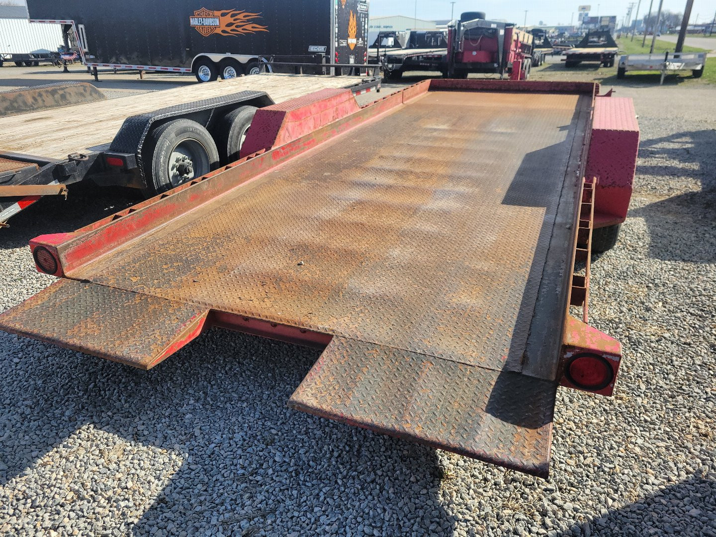Used 2016 Imperial Trailer 7x16+4 Tilt Bed Equipment Trailer