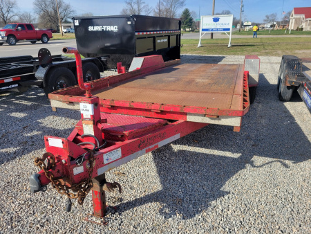 Used 2016 Imperial Trailer 7x16+4 Tilt Bed Equipment Trailer
