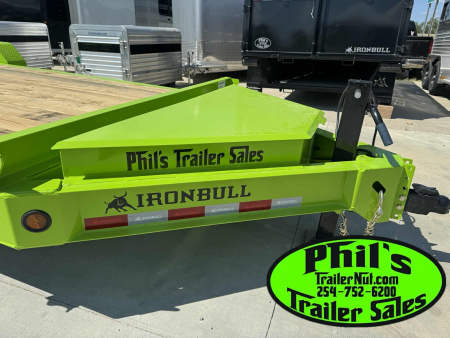 New IRON BULL NEW 20' EQUIPMENT TRAILER OPEN TRAILER UTILITY TRAILERS MEGA RAMP Equipment Trailer