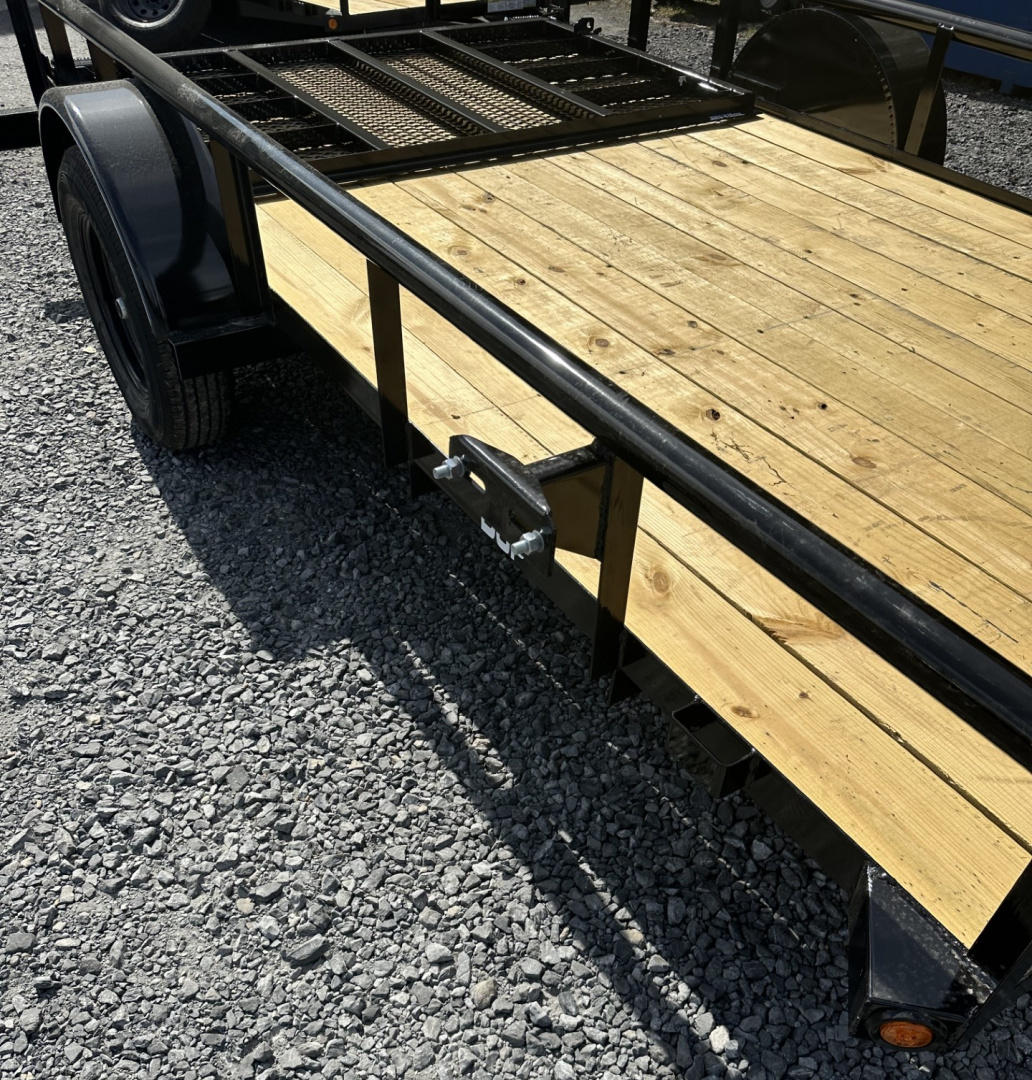 New 2026 Top Hat 6.5x12 Pipe Rail Utility Trailer