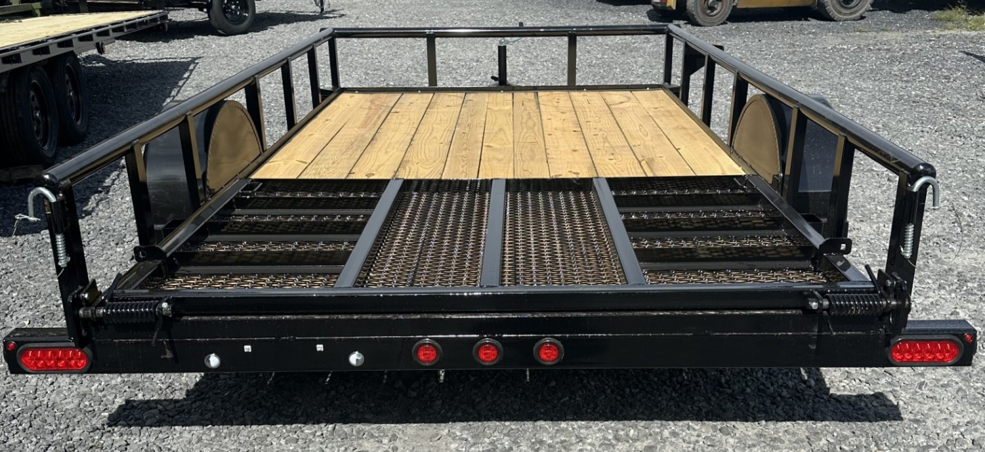 New 2026 Top Hat 6.5x12 Pipe Rail Utility Trailer