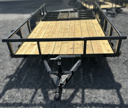 New 2026 Top Hat 6.5x12 Pipe Rail Utility Trailer