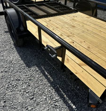 New 2026 Top Hat 6.5x12 Pipe Rail Utility Trailer