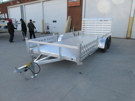 New 2026 Sport Haven 7'X16' TANDEM DELUXE ALUMINUM W/ATV RAMP SIDES ATV Trailer