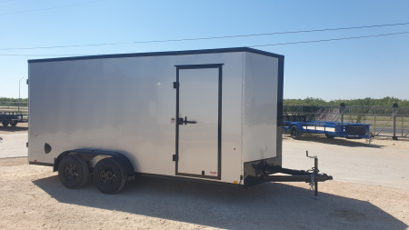 New 2026 Compass 7'x16' Enclosed Cargo Trailer - Indigo DLX