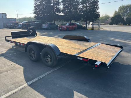 New 2025 TRU 7'x18' Dovetail Car hauler / Racing Trailer 7k