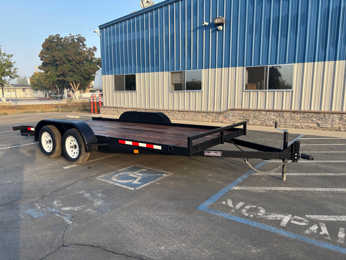 New 2025 TRU 7'x16' Straight Deck Car Hauler / Racing Trailer
