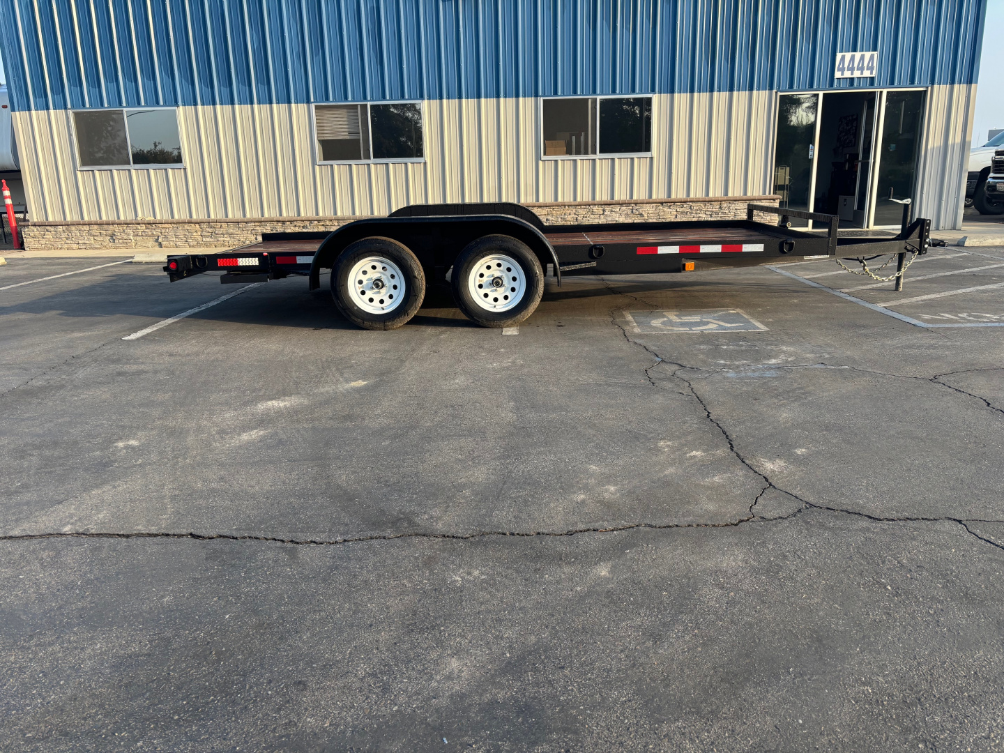 New 2025 TRU 7'x16' Straight Deck Car Hauler / Racing Trailer