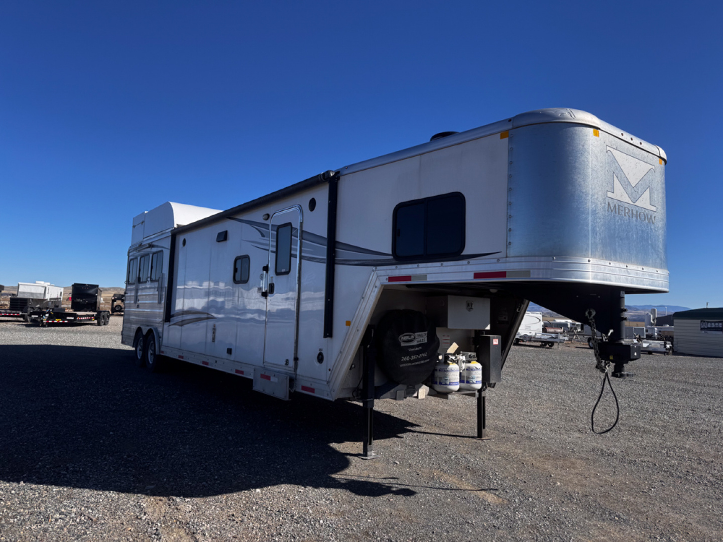 Used 2022 Merhow Trailers 3H LQ Horse Trailer