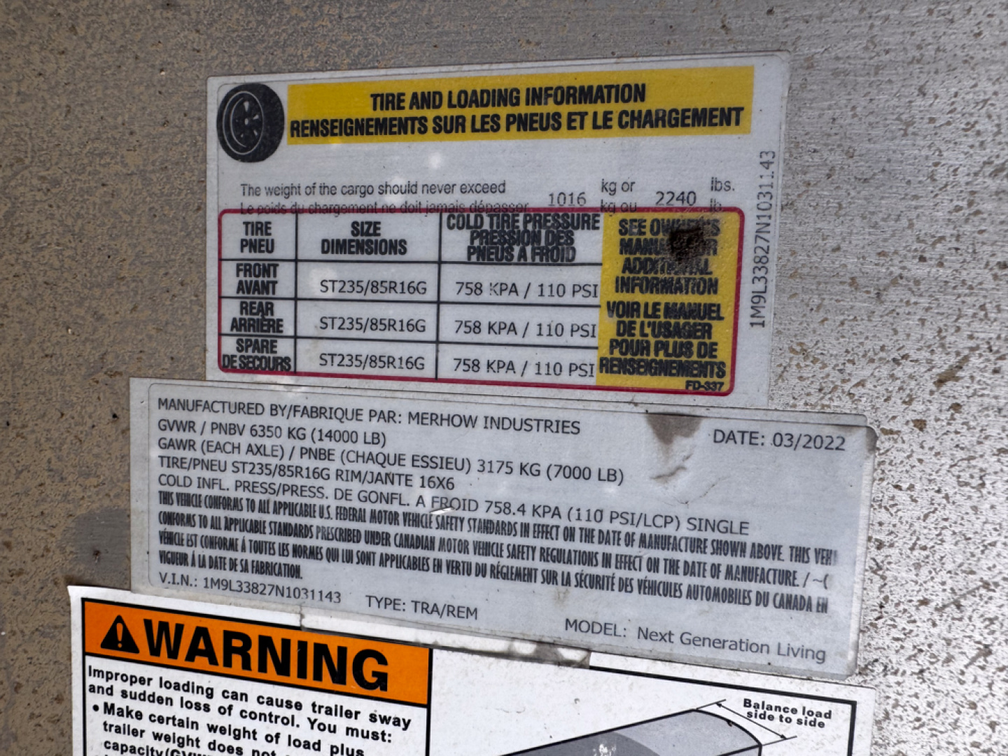 Used 2022 Merhow Trailers 3H LQ Horse Trailer