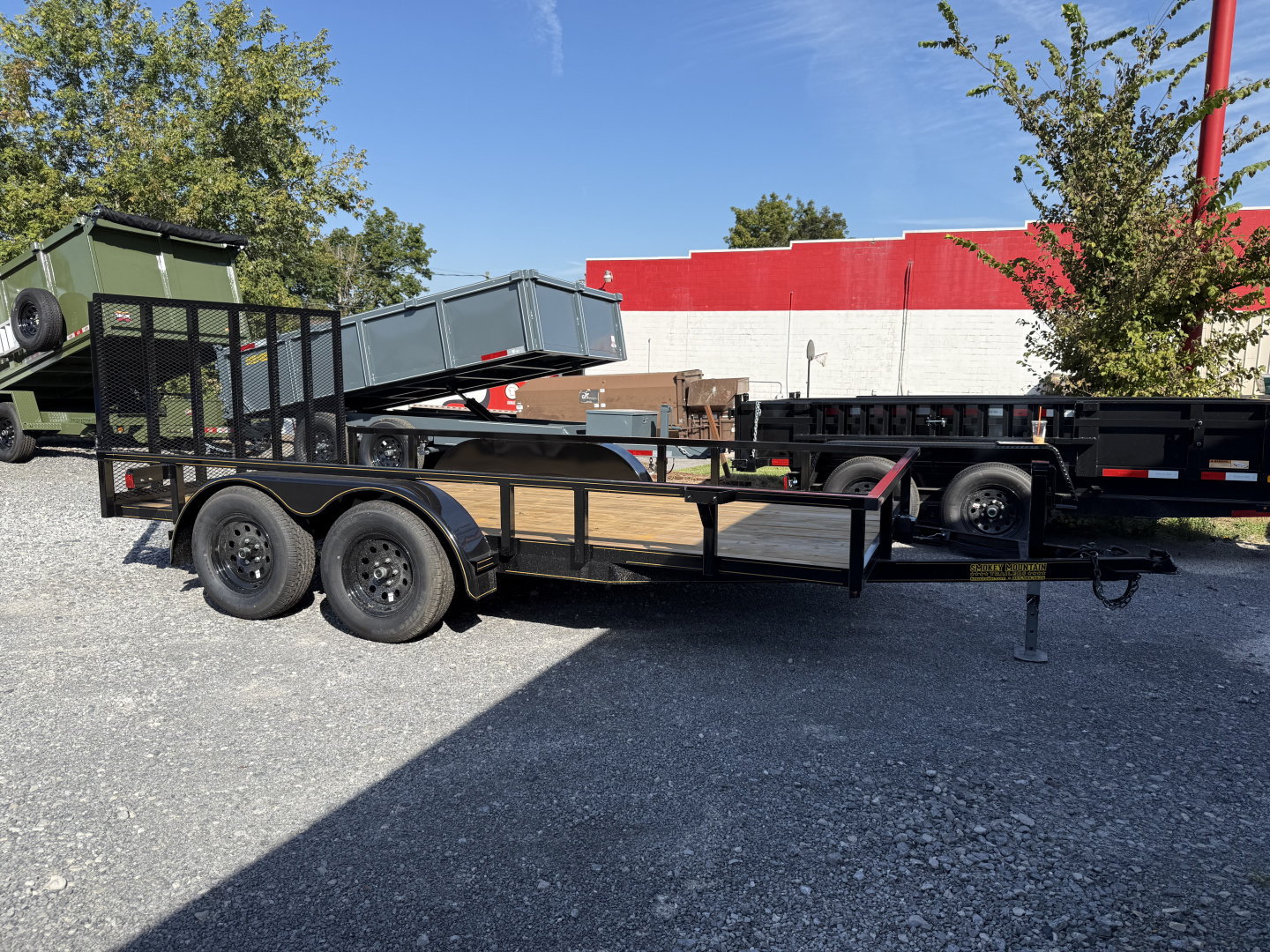 New 2025 P & T Trailers 7K 82X14 TUBE 2 BRAKE'S TUBE 7K JACK Utility Trailer