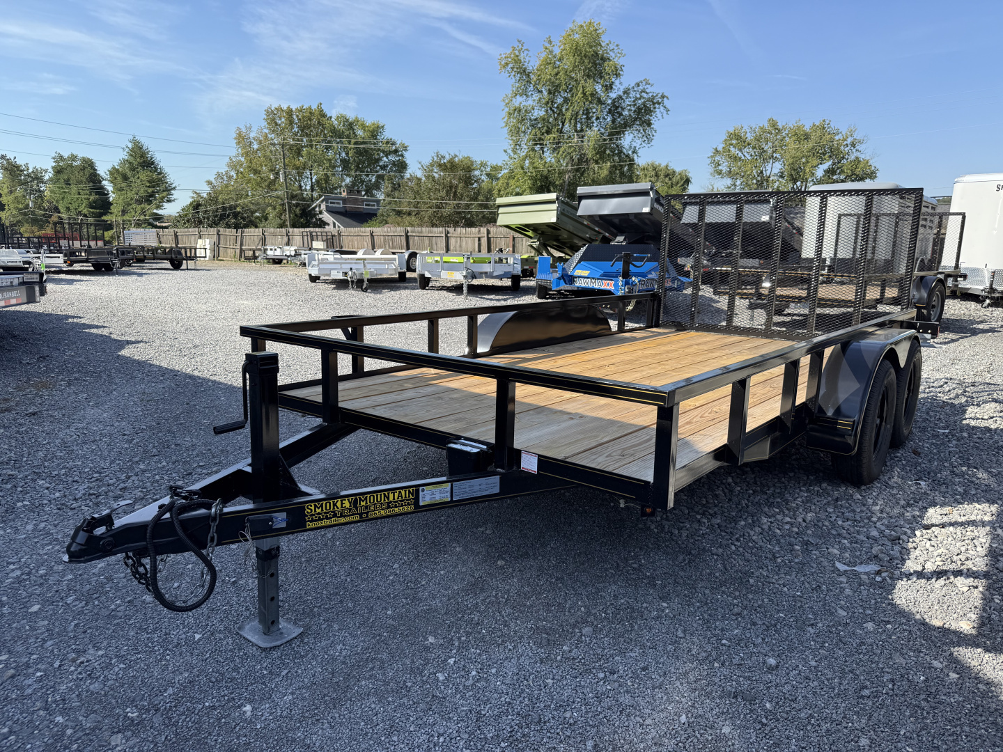 New 2025 P & T Trailers 7K 82X14 TUBE 2 BRAKE'S TUBE 7K JACK Utility Trailer