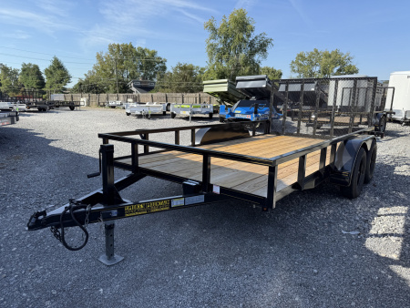 New 2025 P & T Trailers 7K 82X14 TUBE 2 BRAKE'S TUBE 7K JACK Utility Trailer