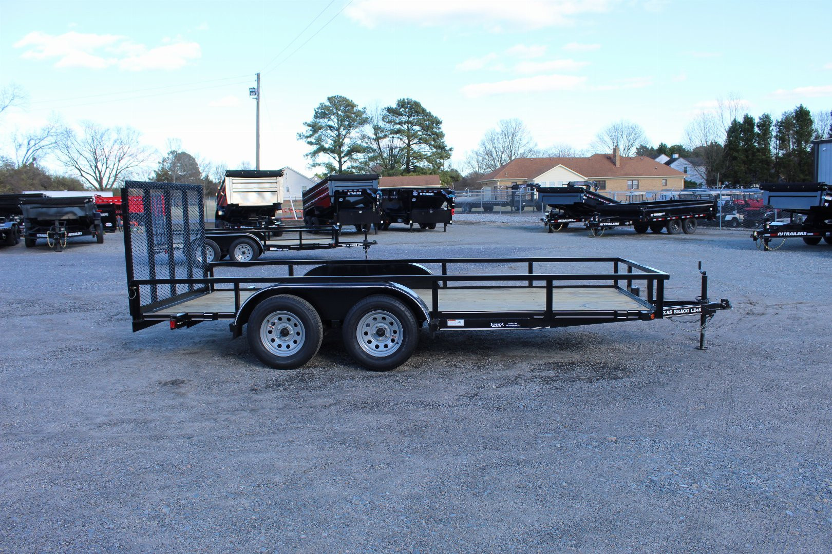 New 2025 TEXAS BRAGG TRAILERS 16LD w/ Gate Utility Trailer