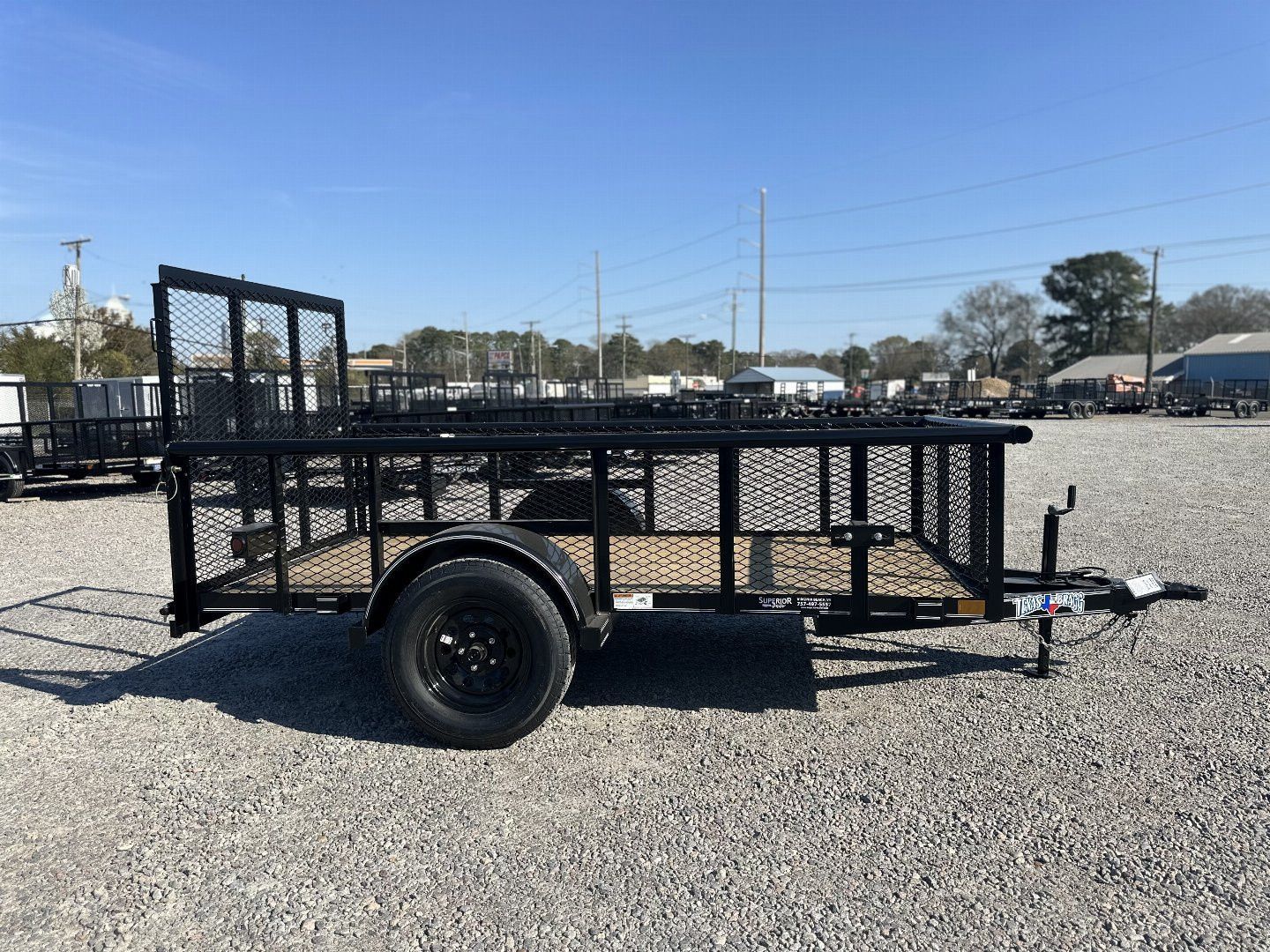 New 2025 TEXAS BRAGG TRAILERS 5X10P w/ 2ft Expanded Sides & Tailgate