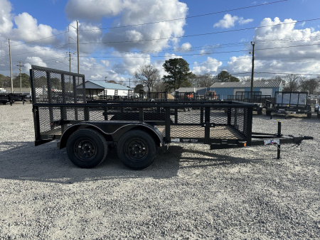 New 2025 TEXAS BRAGG TRAILERS 12P 7K w/ 2ft Sides & Gate Utility Trailer
