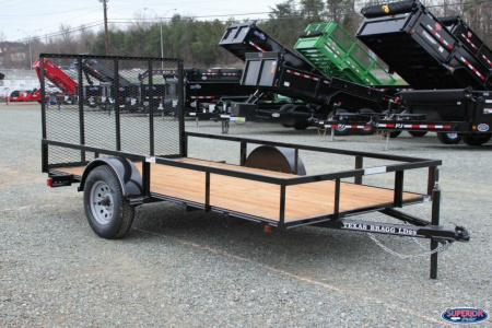 New 2025 Texas Bragg Trailers 6x12LD w/ Gate Utility Trailer