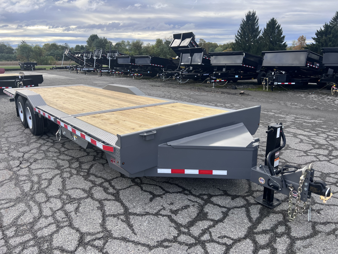 New 2026 Midsota 102x18+6 17.6K Widebody Tilt Equipment Trailer