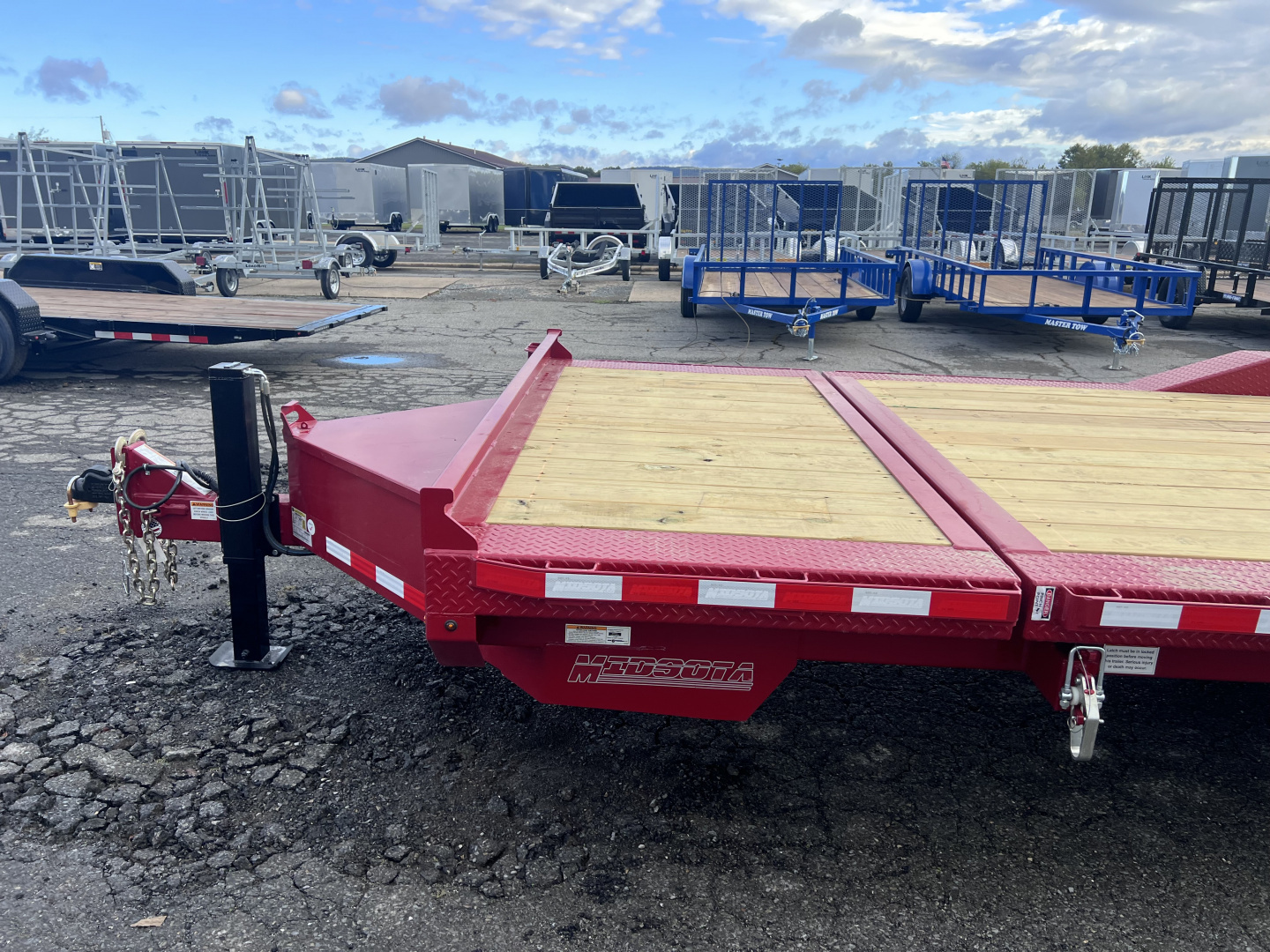 New 2026 Midsota 102x18+4 17.6K Widebody Tilt Equipment Trailer