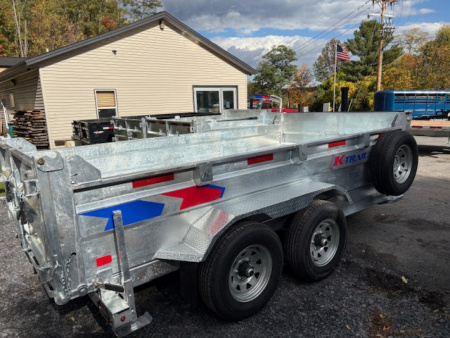 New 2025 K-Trail Galvanized 6 x 12-10K GVW Dump Trailer